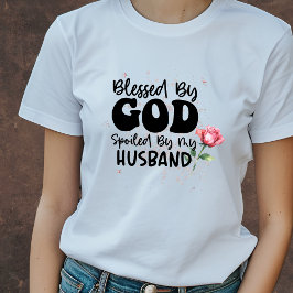 T-shirt Béni par Dieu Porté par mon Mari Christian
