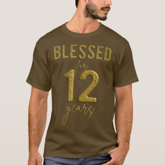 T-shirt Béni Pour 12 Ans 12e Anniversaire Noël G