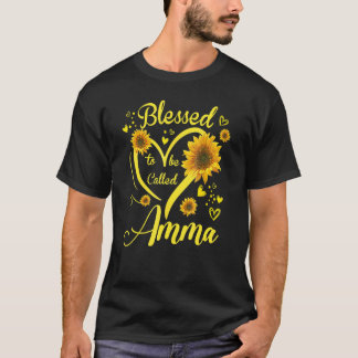 T-shirt Bénie d'être appelée Amma Tournesol Fête des Mères