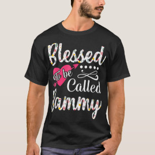 T-shirt Bénie d'être appelée Bammy Flower Art Fête des mèr