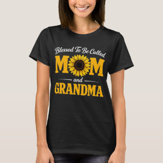 T-shirt Bénie d'être appelée maman et grand-mère pour la f