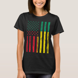 T-shirt Bénin Drapeau Amérique US C'est dans mon ADN pour 