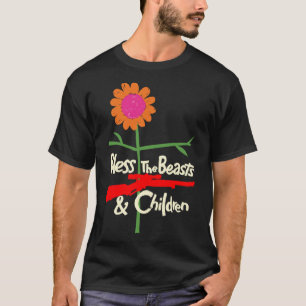 T-shirt Bénir les bêtes et les enfants TITRE T-Sh essentie