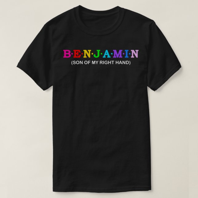T-shirt Benjamin Fils de ma main droite (Design devant)
