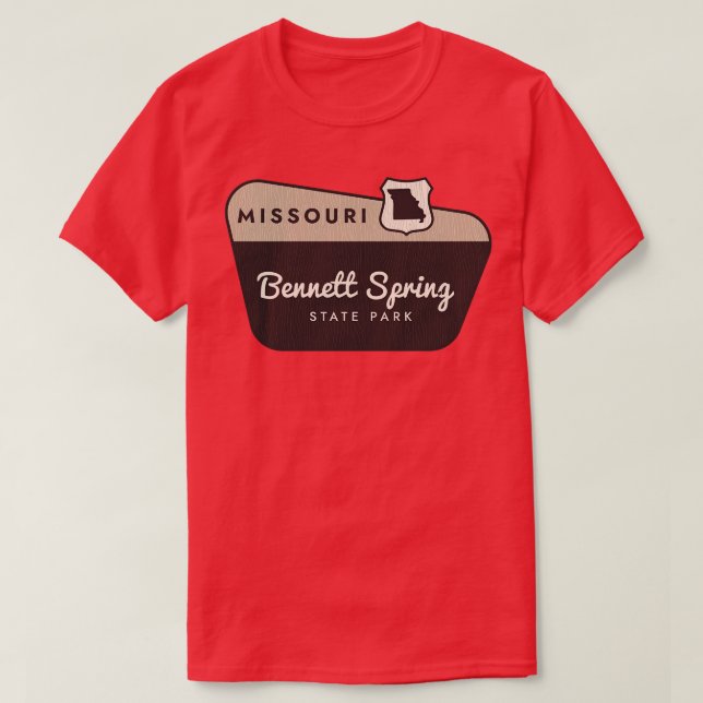 T-shirt Bennett Spring State Park Missouri Affiche de bien (Design devant)