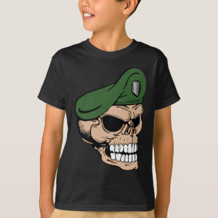 T-shirt Beret vert crâne