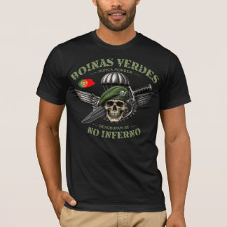 T-shirt Béret vert des parachutistes portugais