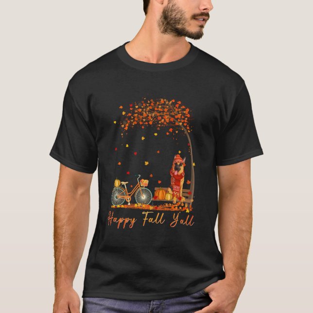 T-shirt Berger Allemand Automne Automne Automne Camion Cit (Devant)