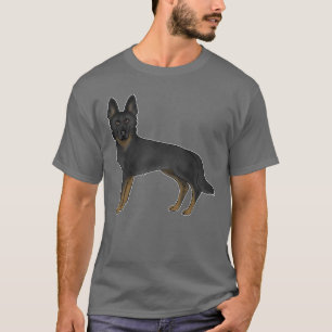 T-shirt Berger Allemand Bi-Noir GSD Chien Mignon Chien de