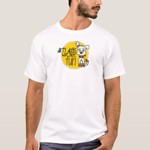 T-shirt Berger allemand blanc - logo jaune