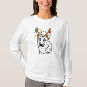 T-shirt berger allemand coutume Noël, maman chien, papa ch
