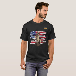 T-shirt Berger allemand de Just4GSD gardant le drapeau des