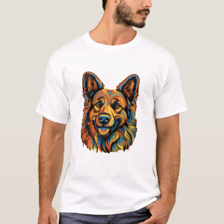 T-shirt Berger allemand drôle chien