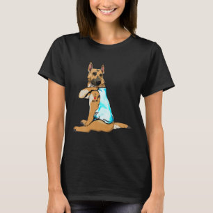T-shirt berger allemand J'aime maman Tattoo chien