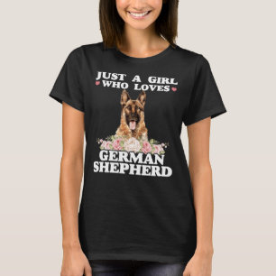 T-shirt Berger Allemand Juste Une Fille Qui Aime Yorkie