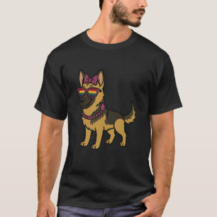 T-shirt Berger Allemand LGBTQ Fierté Arc-en-ciel Glam Drôl