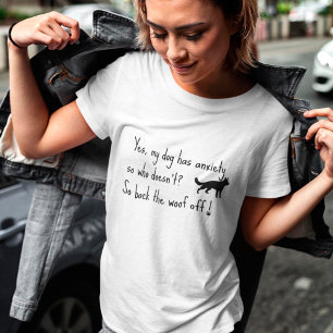 T-shirt Berger Allemand Mon chien a de l'anxiété Arrière W