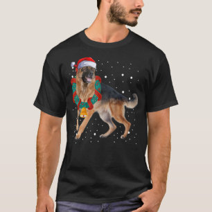 T-shirt Berger Allemand Noël Pj Costume Party Chien Rei