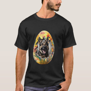 T-shirt Berger Allemand Œuf de Pâques déchiré Drôle de Pâq