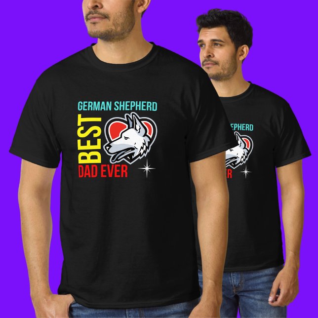 T-shirt Berger allemand papa, Chien papa (Créateur téléchargé)