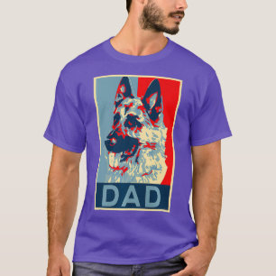 T-shirt Berger allemand Papa Retro Style K9 Hommes Police