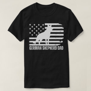 T-shirt berger allemand papa USA Drapeau, père de chien pa