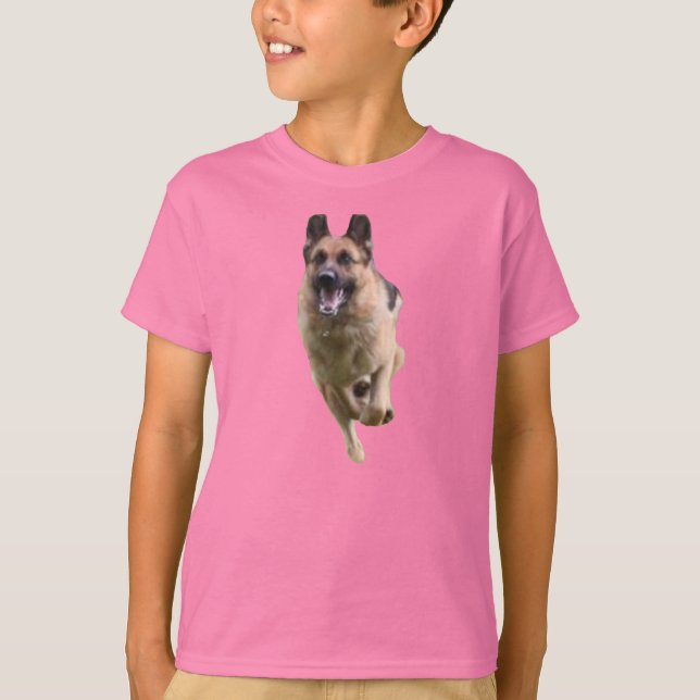T-shirt berger allemand pour enfants (Devant)