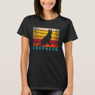 T-shirt Berger allemand retro en silhouette dévêtu