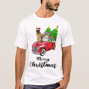 T-shirt Berger allemand Ride Camion rouge Pajama de Noël