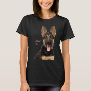 T-shirt Berger allemand Shepard Chien Maman Papa Aime Anim