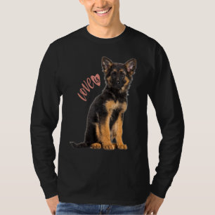 T-shirt Berger allemand Shepard Chien Maman Papa Aime Anim