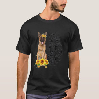T-shirt Berger allemand Sunflower Chien maman maman maman