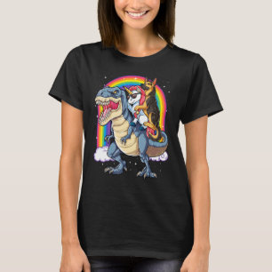 T-shirt Berger Allemand Unicorne équitation Dinosaure Rex