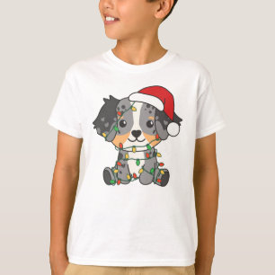 T-shirt Berger australien Animaux d'hiver de Noël