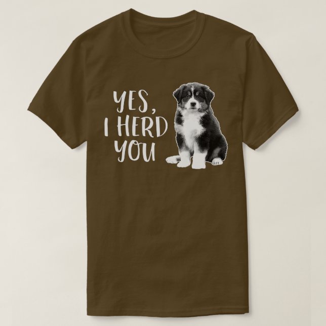 T-shirt Berger Australien Héritage Chien Drôle Drôle Je T' (Design devant)