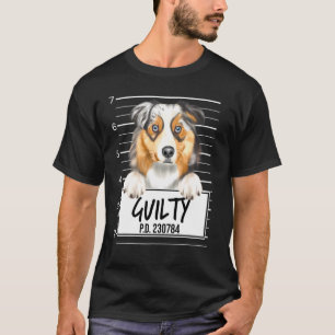 T-shirt Berger Australien Mugshot Chien Coupable