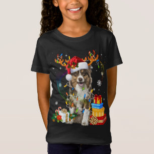 T-Shirt Berger australien Noël Chien renne drôle X