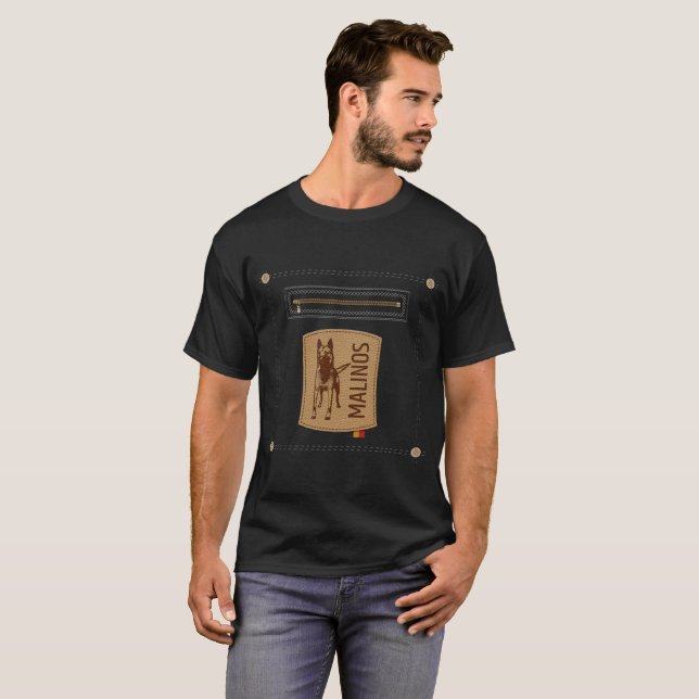 T-shirt Berger belge - Malinois (Devant entier)