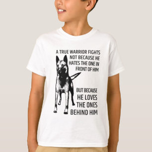 T-shirt Berger belge - Malinois - guerrier vrai