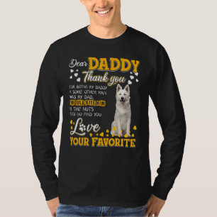 T-shirt Berger Blanc Suisse Cher Papa Merci D'Être