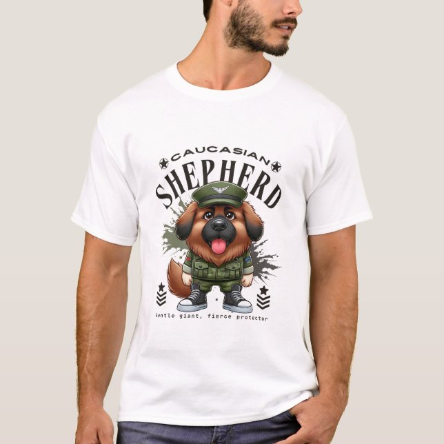 T-shirt Berger du Caucase géant doux (Devant)