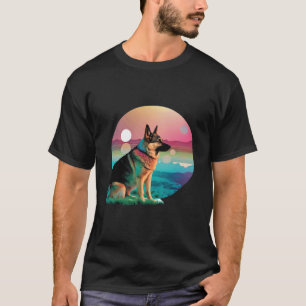 T-shirt Bergère allemand Vaporwave Rétrowave Esthétique