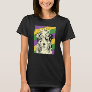 T-shirt Bergère australienne Jester Mardi Gras Chien Maman