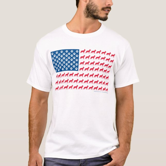 T-shirt Bergers patriotiques allemands (Devant)