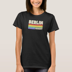 T-shirt Berlin Allemagne Rainbow Gay pride Merch Retro les