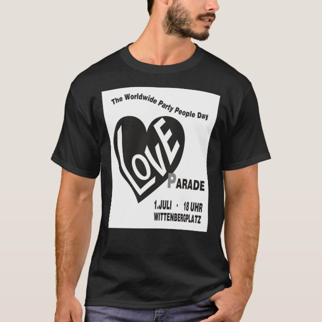 T-shirt Berlin Love Parade 1989  (Devant)