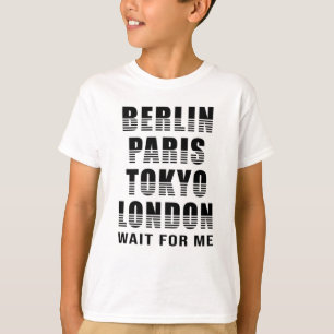 T-shirt Berlin Paris Tokyo City City Funny Cadeau