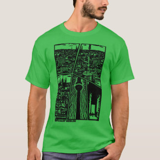 T-shirt Berlin SkylineStyle créé par AI