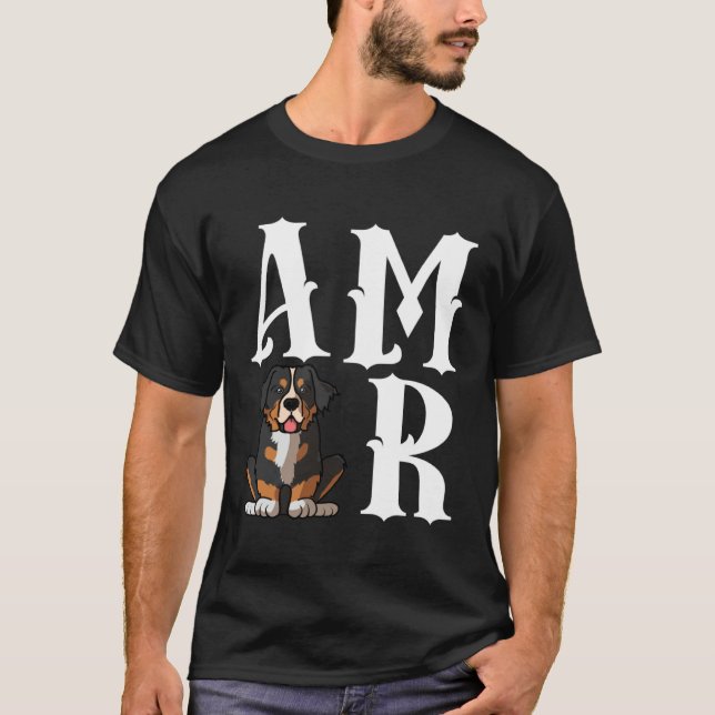 T-shirt Bermese Mountain Dog Love r (Devant)