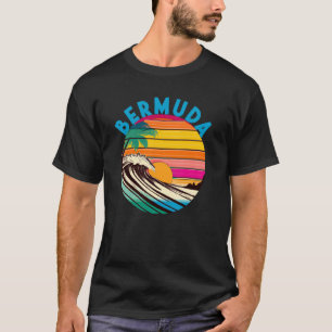 T-shirt Bermudes Retro 1980 Style Beach